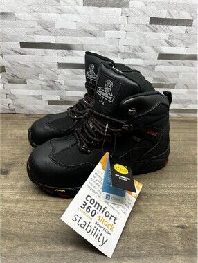 RefrigiWear Men's 6.5 Women’s 8 Black Widow™ Icetrek Vibram Soles Boots